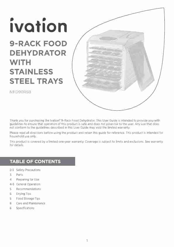 Ivation Food Dehydrator Manual-page_pdf
